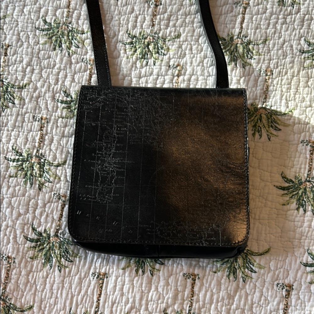 Black Leather Crossbody Bag